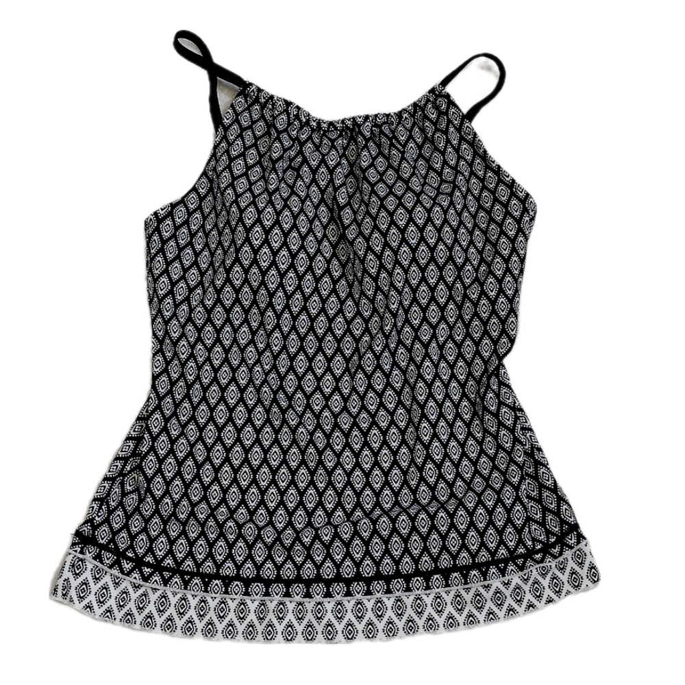 Jantzen Black & White Geometric Tankini